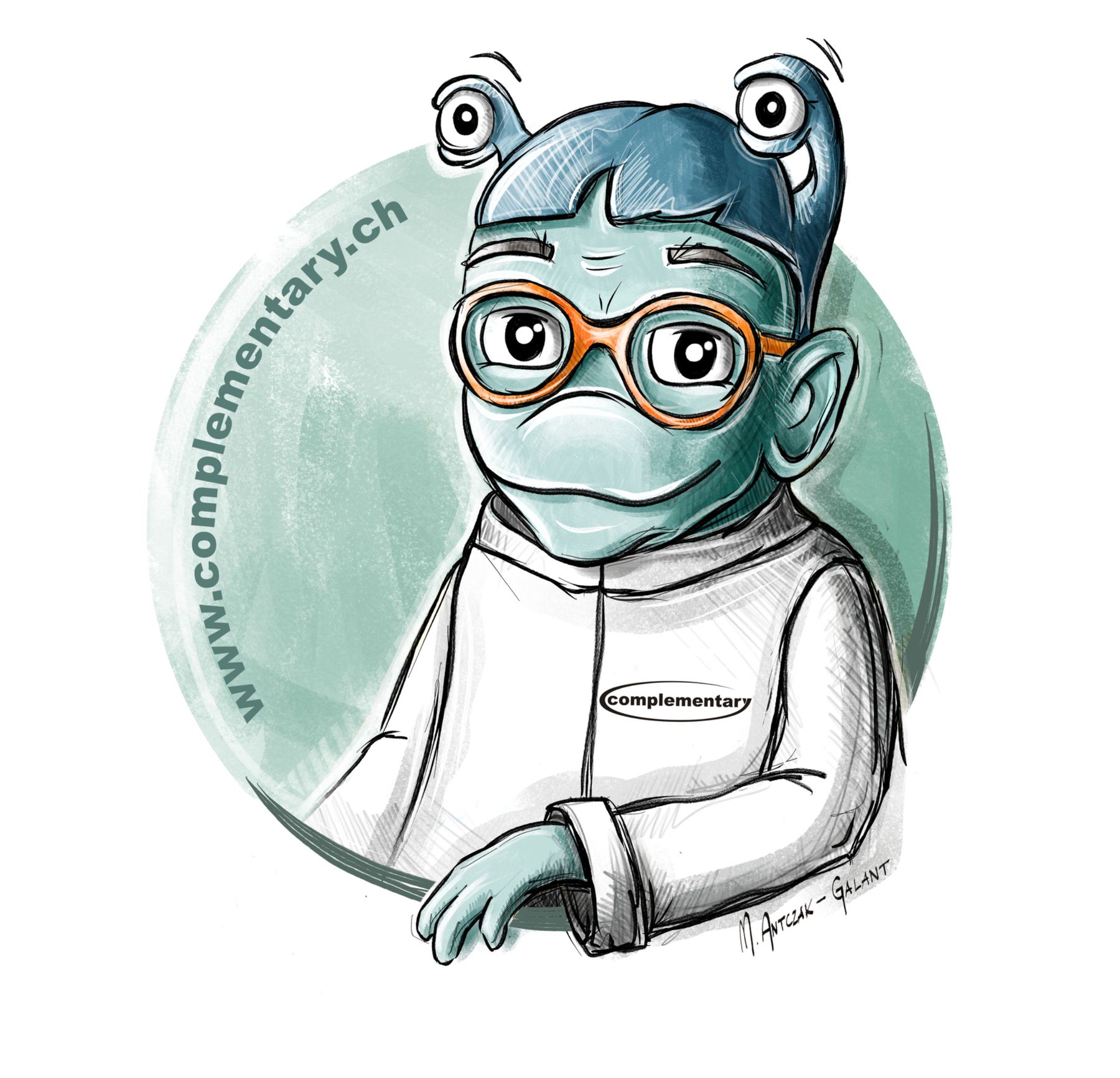 complementary Maskottchen